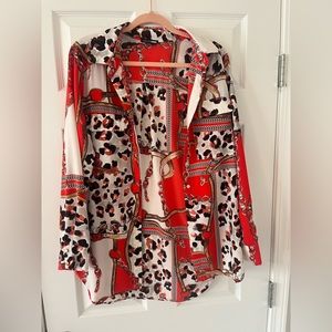 Like New! Fashion Nova button down shirt!!
